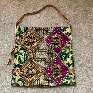 Yellow Patterned purse